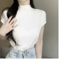 High Neck Slightly Loose Fit Top